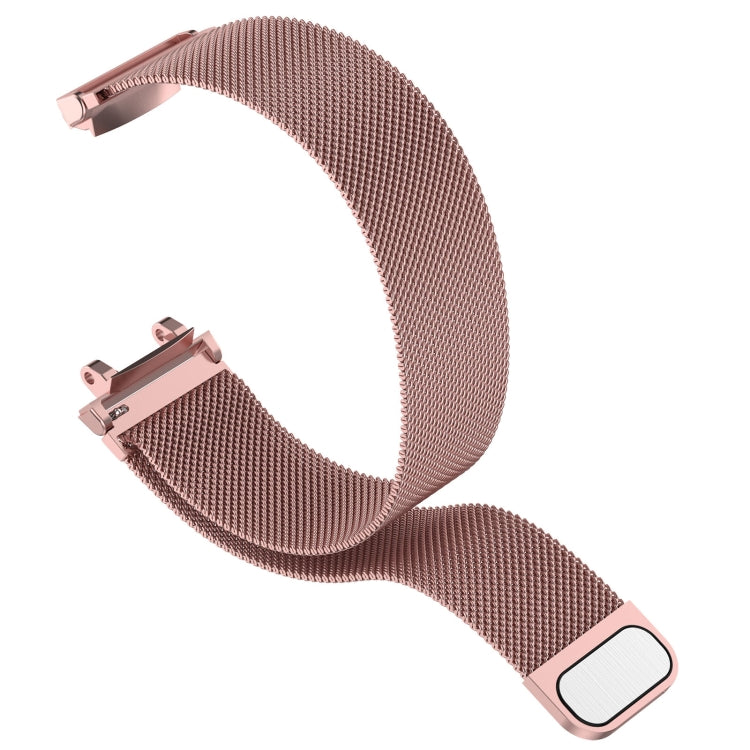 For Amazfit Active Edge A2212 Milan Magnetic Steel Mesh Watch Band(Pink) by bashfashion
