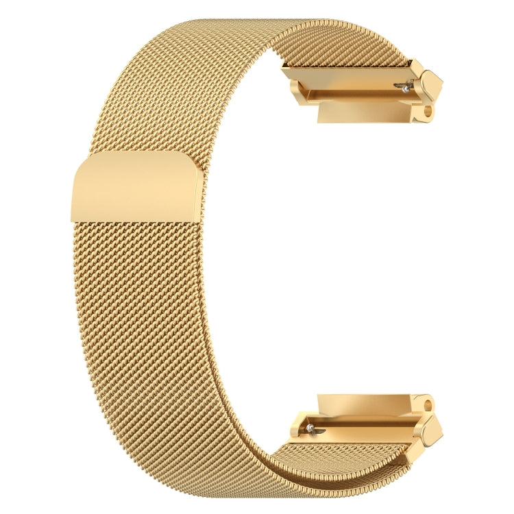For Amazfit Active Edge A2212 Milan Magnetic Steel Mesh Watch Band(Gold) by bashfashion