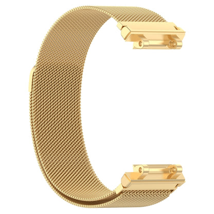 For Amazfit Active Edge A2212 Milan Magnetic Steel Mesh Watch Band(Gold) by bashfashion