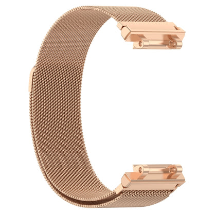 For Amazfit Active Edge A2212 Milan Magnetic Steel Mesh Watch Band(Rose Gold) by bashfashion