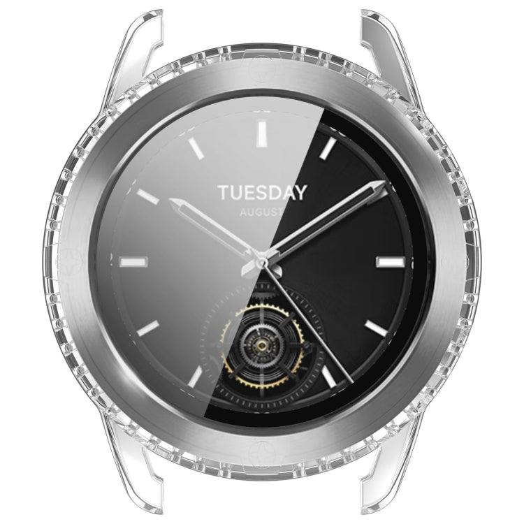For Xiaomi Watch S3 PC + Tempered Film Integrated Watch Protective Case(Transparent) by bashfashion