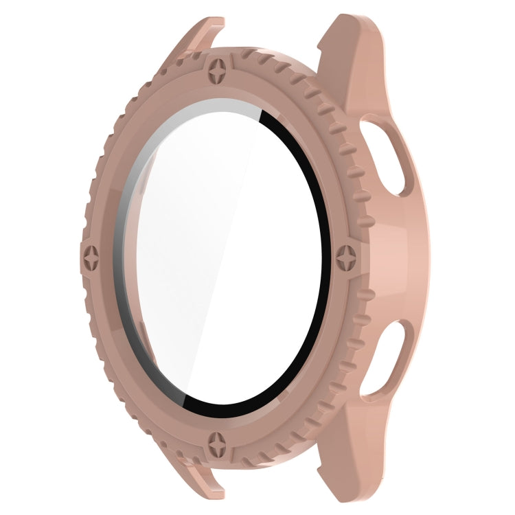 For Xiaomi Watch S3 PC + Tempered Film Integrated Watch Protective Case(Pink) by bashfashion