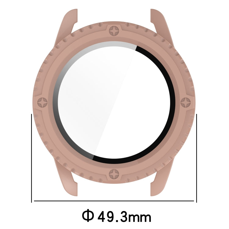 For Xiaomi Watch S3 PC + Tempered Film Integrated Watch Protective Case(Pink) by bashfashion
