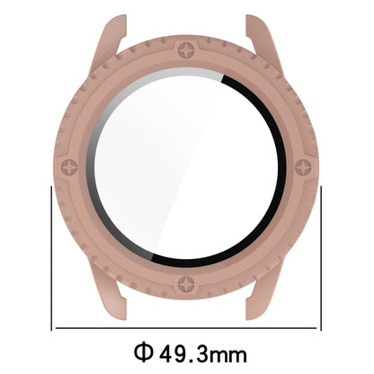 For Xiaomi Watch S3 PC + Tempered Film Integrated Watch Protective Case(Pink) by bashfashion
