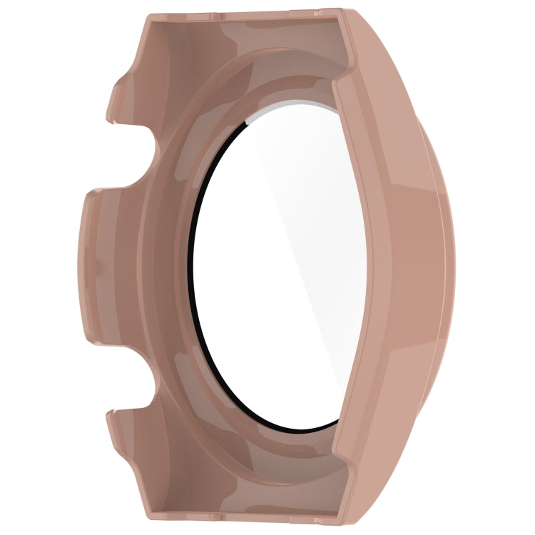 For Xiaomi Watch H1 PC + Tempered Film Integrated Watch Protective Case(Pink) by bashfashion