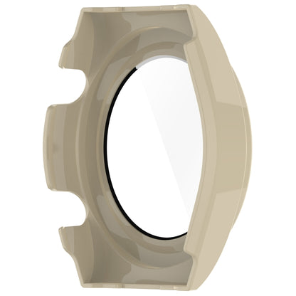 For Xiaomi Watch H1 PC + Tempered Film Integrated Watch Protective Case(Beige) by bashfashion