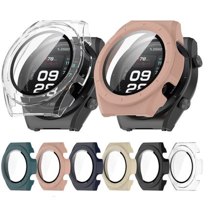 For Xiaomi Watch H1 PC + Tempered Film Integrated Watch Protective Case(Pink) by bashfashion