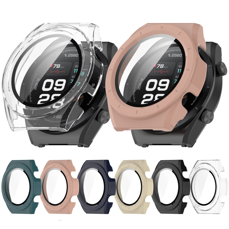 For Xiaomi Watch H1 PC + Tempered Film Integrated Watch Protective Case(Beige) by bashfashion