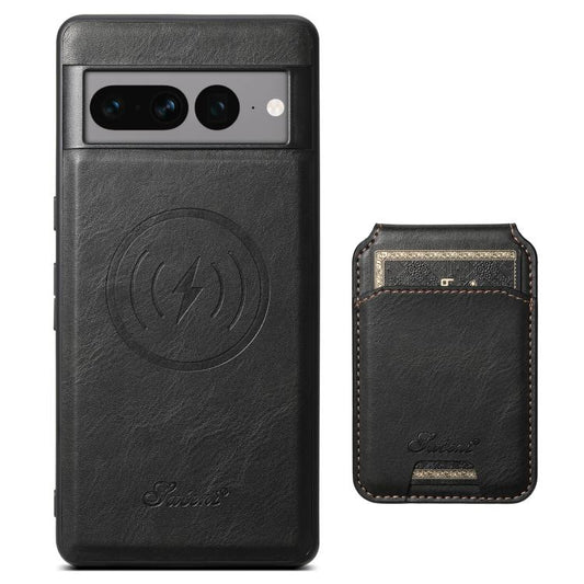 For Google Pixel 10 Suteni H15 Oil Eax Leather Detachable Wallet Back Phone Case(Black) by Suteni