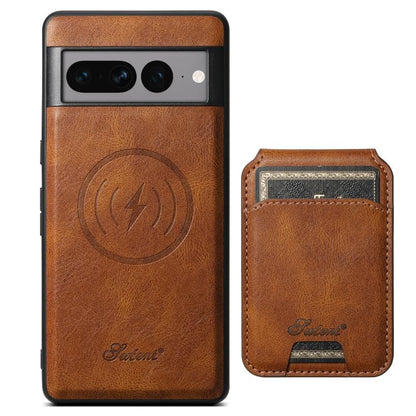 For Google Pixel 10 Suteni H15 Oil Eax Leather Detachable Wallet Back Phone Case(Brown) by Suteni