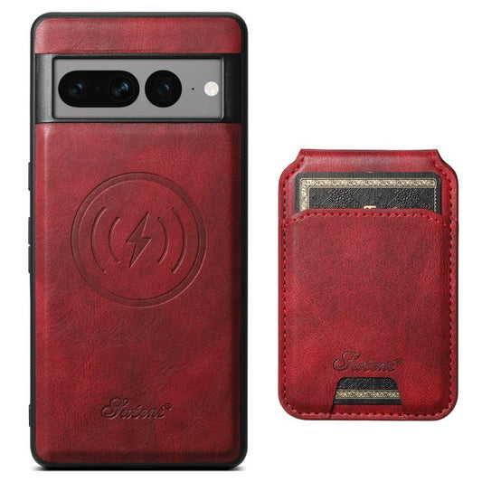 For Google Pixel 10 Suteni H15 Oil Eax Leather Detachable Wallet Back Phone Case(Red) by Suteni