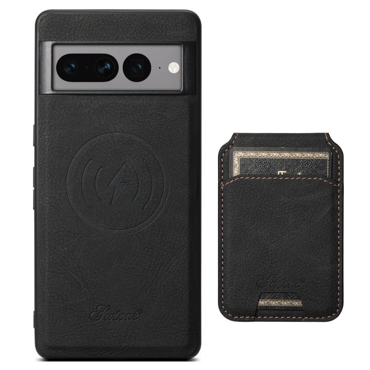 For Google Pixel 10 Suteni H16 Litchi Texture Leather Detachable Wallet Back Phone Case(Black) by Suteni