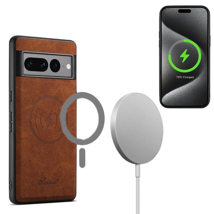 For Google Pixel 10 Pro XL Suteni H16 Litchi Texture Leather Detachable Wallet Back Phone Case(Brown) by Suteni