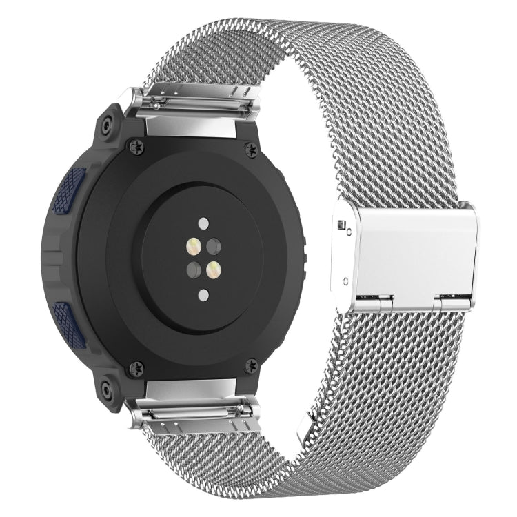 For Amazfit Active Edge A2212 Milan Mesh Single Buckle Watch Band(Silver) by bashfashion