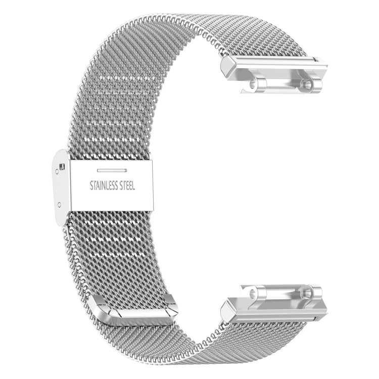 For Amazfit Active Edge A2212 Milan Mesh Single Buckle Watch Band(Silver) by bashfashion