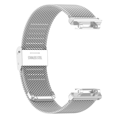 For Amazfit Active Edge A2212 Milan Mesh Single Buckle Watch Band(Silver) by bashfashion