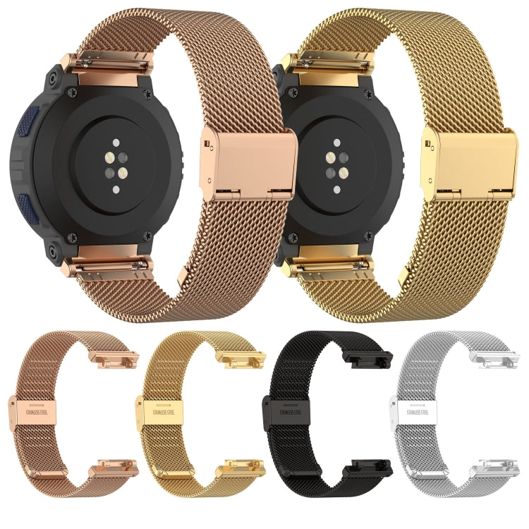 For Amazfit Active Edge A2212 Milan Mesh Single Buckle Watch Band(Silver) by bashfashion