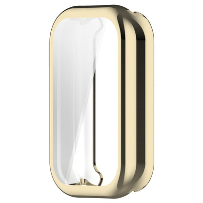 For Xiaomi Smart Band 8 Active Full Package TPU Electroplated Watch Protective Case(Light Gold) by bashfashion