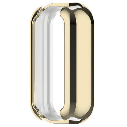 For Xiaomi Smart Band 8 Active Full Package TPU Electroplated Watch Protective Case(Light Gold) by bashfashion