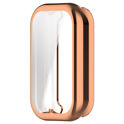 For Xiaomi Smart Band 8 Active Full Package TPU Electroplated Watch Protective Case(Rose Gold) by bashfashion
