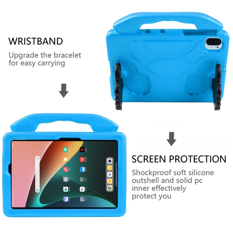 For Samsung Galaxy Tab A11+ / A9+ Thumb Bracket EVA Shockproof Tablet Case(Blue) by bashfashion