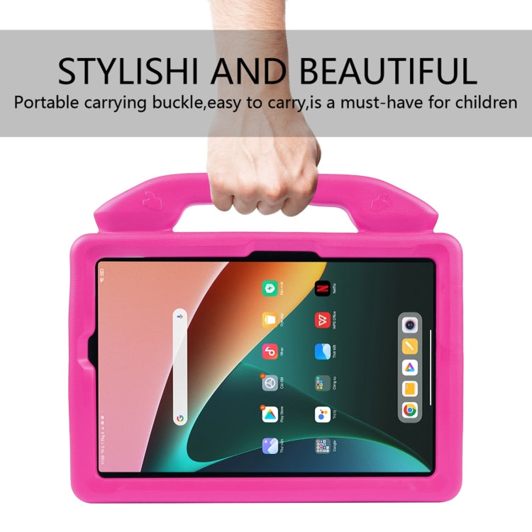 For Samsung Galaxy Tab A11+ / A9+ Thumb Bracket EVA Shockproof Tablet Case(Rose Red) by bashfashion
