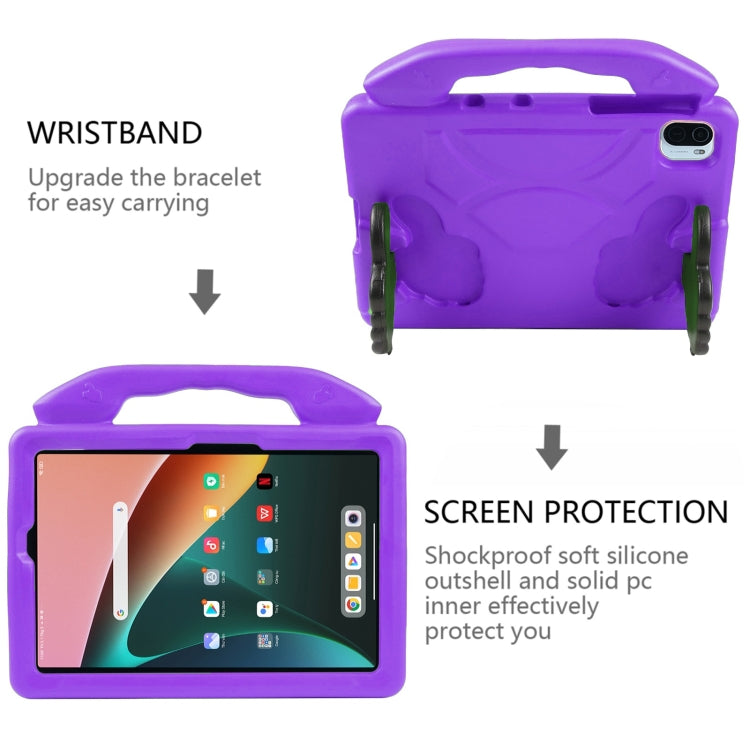 For Samsung Galaxy Tab A11+ / A9+ Thumb Bracket EVA Shockproof Tablet Case(Purple) by bashfashion
