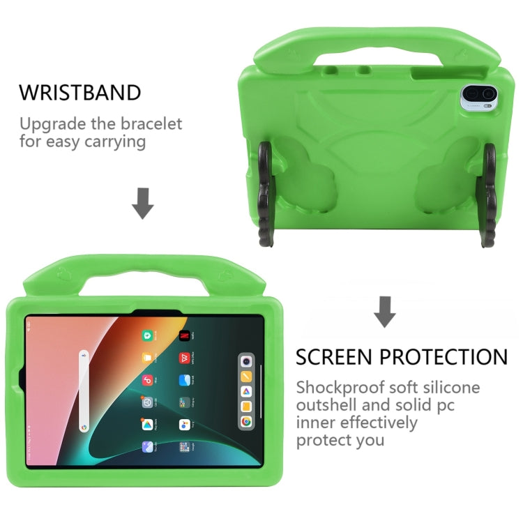 For Samsung Galaxy Tab A11+ / A9+ Thumb Bracket EVA Shockproof Tablet Case(Green) by bashfashion