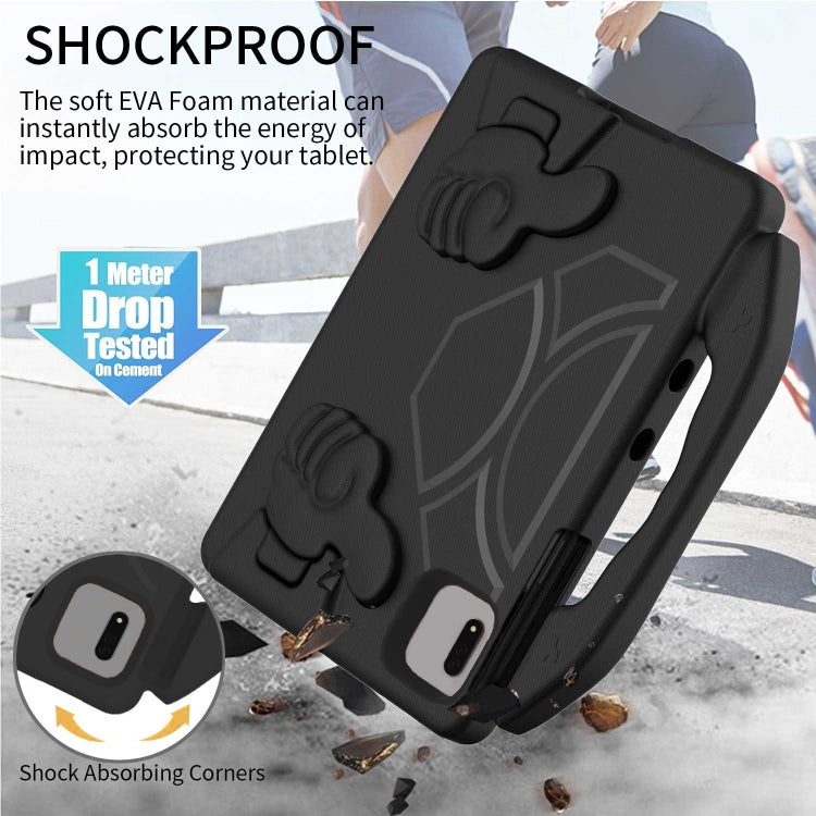 For Samsung Galaxy Tab S9 FE 11.0 2023 Thumb Bracket EVA Shockproof Tablet Case(Black) by bashfashion