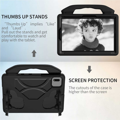 For Samsung Galaxy Tab S9 FE 11.0 2023 Thumb Bracket EVA Shockproof Tablet Case(Black) by bashfashion