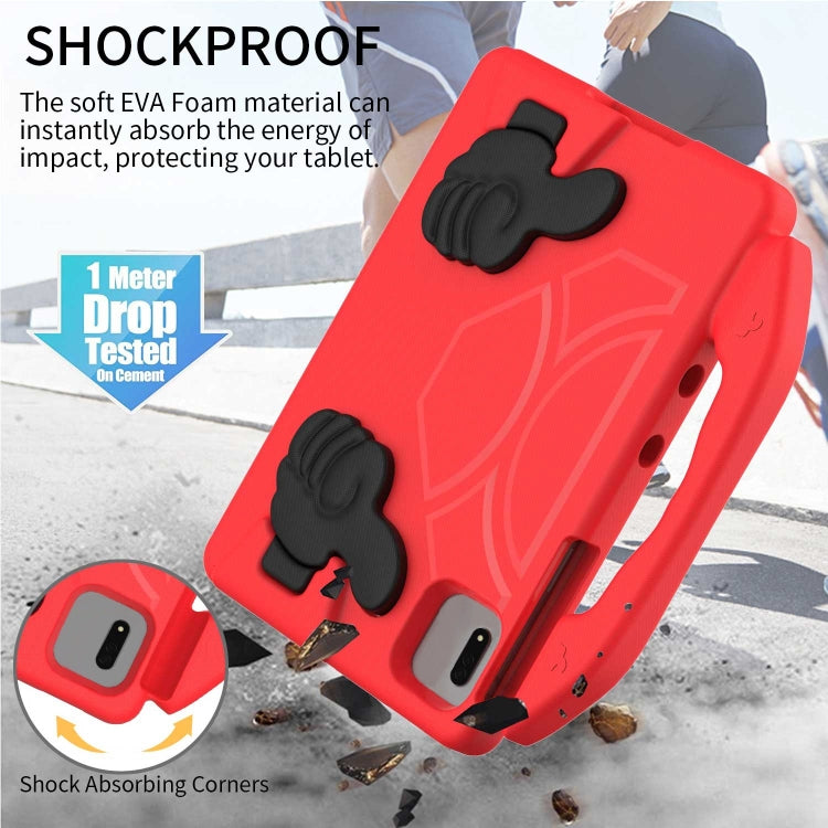 For Samsung Galaxy Tab S9 FE 11.0 2023 Thumb Bracket EVA Shockproof Tablet Case(Red) by bashfashion