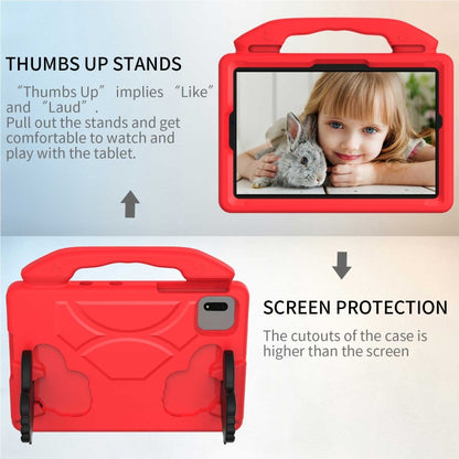 For Samsung Galaxy Tab S9 FE 11.0 2023 Thumb Bracket EVA Shockproof Tablet Case(Red) by bashfashion