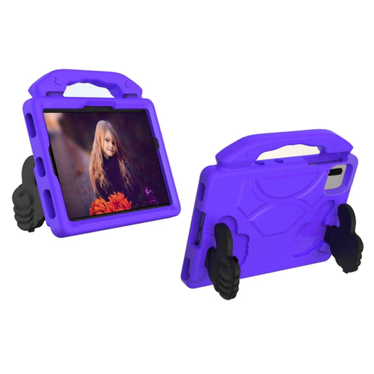 For Samsung Galaxy Tab S9 FE 11.0 2023 Thumb Bracket EVA Shockproof Tablet Case(Purple) by bashfashion
