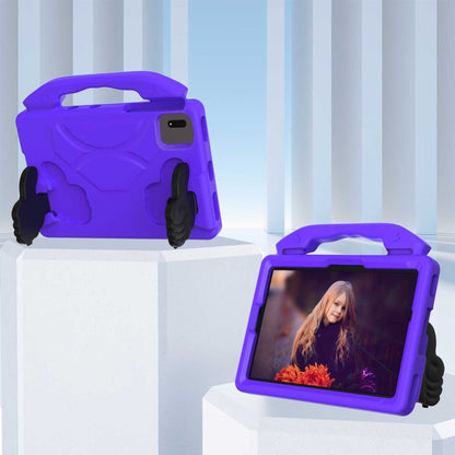 For Samsung Galaxy Tab S9 FE 11.0 2023 Thumb Bracket EVA Shockproof Tablet Case(Purple) by bashfashion