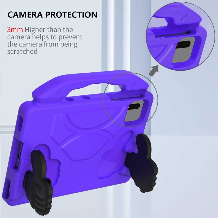 For Samsung Galaxy Tab S9 FE 11.0 2023 Thumb Bracket EVA Shockproof Tablet Case(Purple) by bashfashion