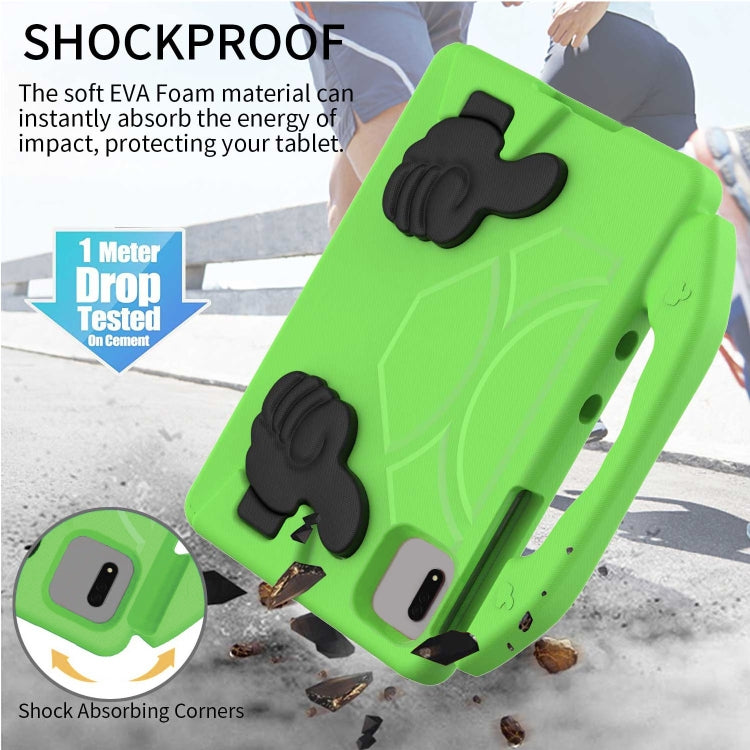 For Samsung Galaxy Tab S9 FE 11.0 2023 Thumb Bracket EVA Shockproof Tablet Case(Green) by bashfashion