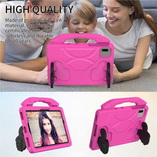 For Samsung Galaxy TAB S9 11 X710 2023 Thumb Bracket EVA Shockproof Tablet Case(Rose Red) by bashfashion