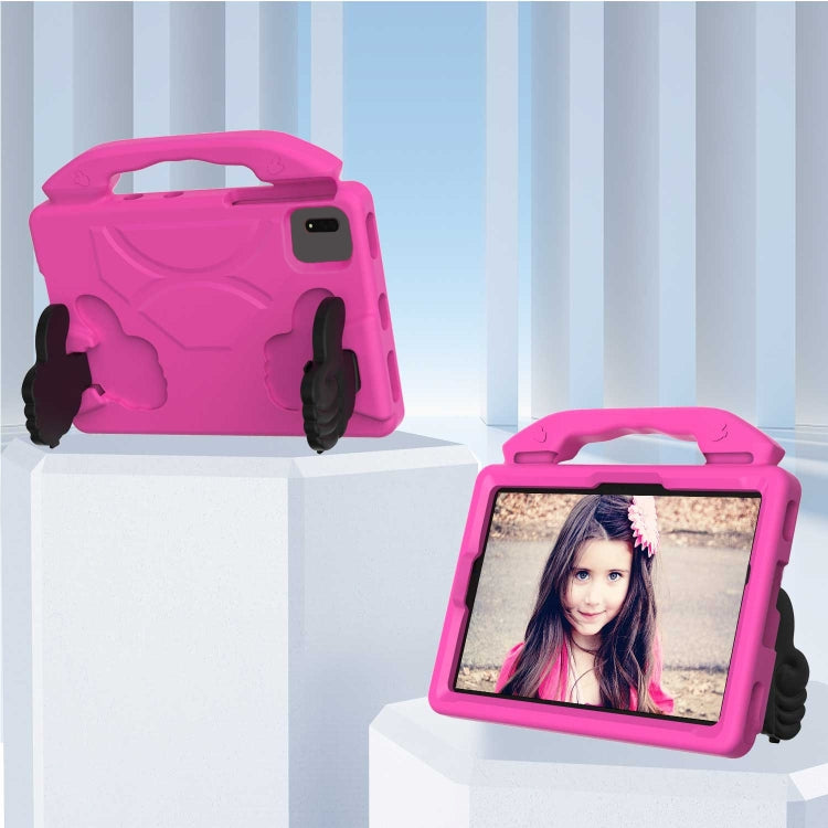For Samsung Galaxy TAB S9 11 X710 2023 Thumb Bracket EVA Shockproof Tablet Case(Rose Red) by bashfashion