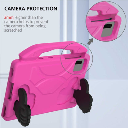 For Samsung Galaxy TAB S9 11 X710 2023 Thumb Bracket EVA Shockproof Tablet Case(Rose Red) by bashfashion
