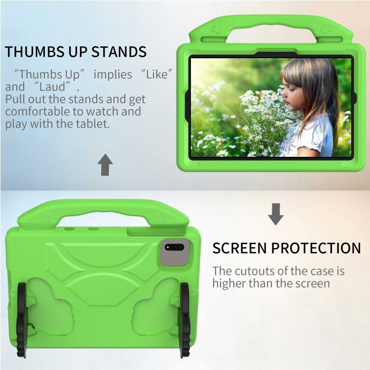 For Samsung Galaxy TAB S9 11 X710 2023 Thumb Bracket EVA Shockproof Tablet Case(Green) by bashfashion