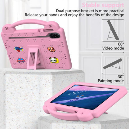 For Honor Pad X9a Handle Kickstand Children EVA Shockproof Tablet Case(Pink) by bashfashion