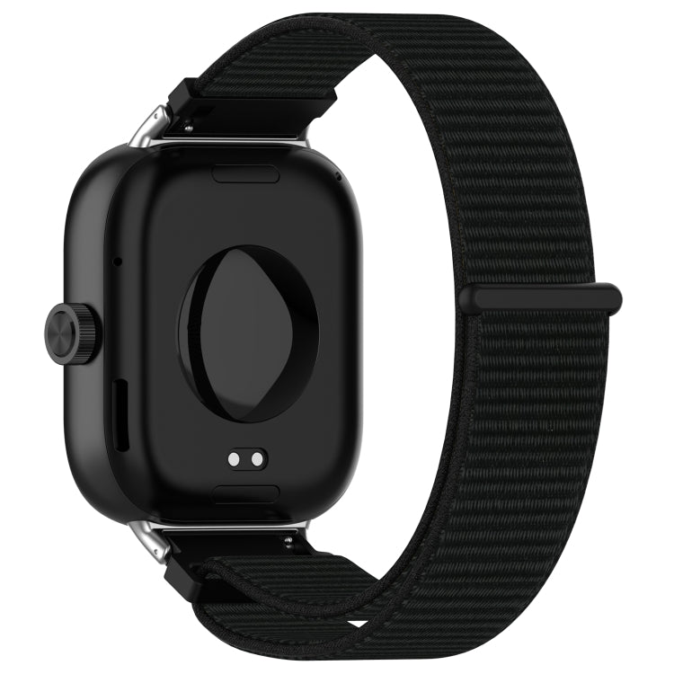For Redmi Watch 4 / Watch 5 Nylon Loop Metal Connector Watch Band(Black) by bashfashion