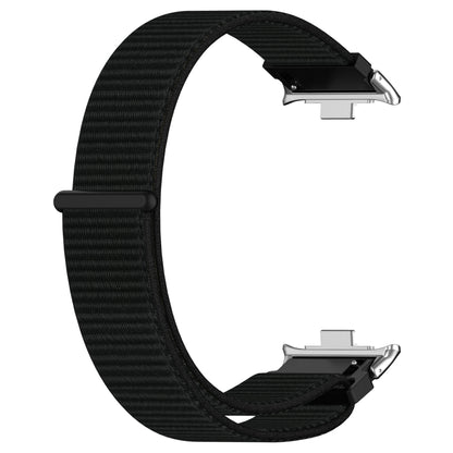For Redmi Watch 4 / Watch 5 Nylon Loop Metal Connector Watch Band(Black) by bashfashion