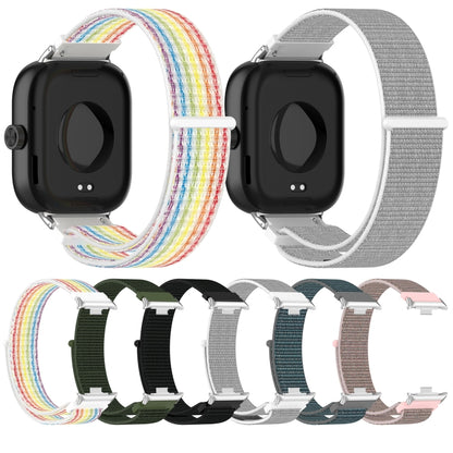 For Redmi Watch 4 / Watch 5 Nylon Loop Metal Connector Watch Band(Black) by bashfashion