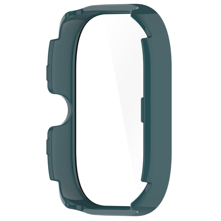 For Redmi Watch 4 Tempered Film Integrated PC Watch Protective Case(Pine Green) by bashfashion