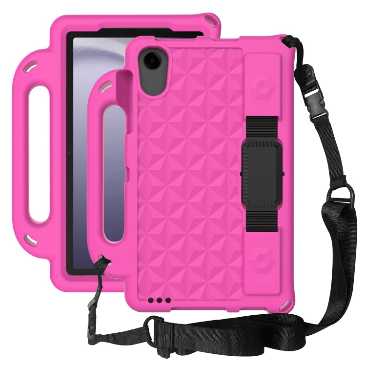 For Samsung Galaxy Tab A11 / A9 Diamond Series EVA Shockproof Sleeve Tablet Case(RoseRed) by bashfashion