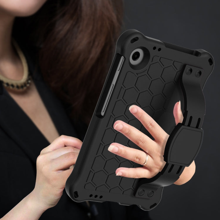 For Blackview Tab 60 8.7 2023 Honeycomb EVA Hybrid PC Tablet Case with Strap(Black+Black) by bashfashion