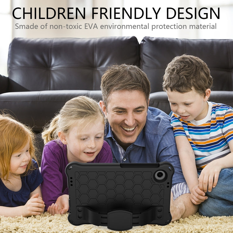 For Blackview Tab 60 8.7 2023 Honeycomb EVA Hybrid PC Tablet Case with Strap(Black+Black) by bashfashion