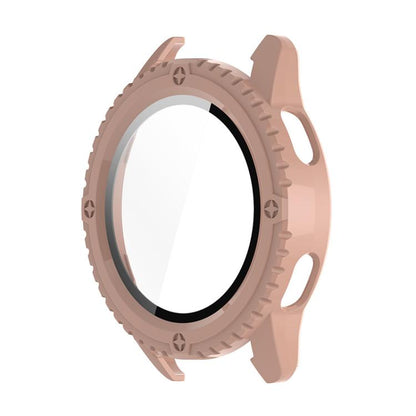 For Xiaomi Watch S3 ENKAY Hat-Prince Full Coverage Tempered Glass Film Integrated PC Watch Cover(Pink) by ENKAY