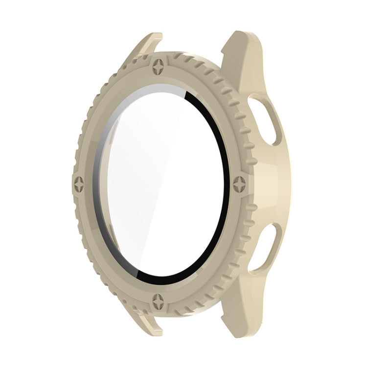 For Xiaomi Watch S3 ENKAY Hat-Prince Full Coverage Tempered Glass Film Integrated PC Watch Cover(Ivory White) by ENKAY